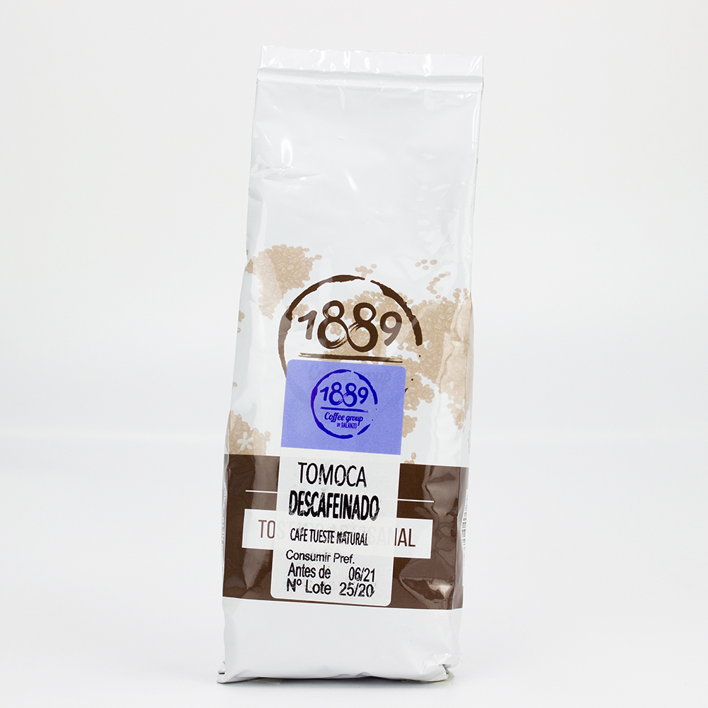 Café descafeinado con tostado natural en grano 1kg